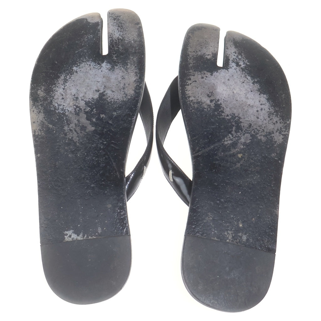 Maison Margiela(メゾンマルジェラ) TABI SANDAL タビ レザートングサンダル ブラック S57WX0023