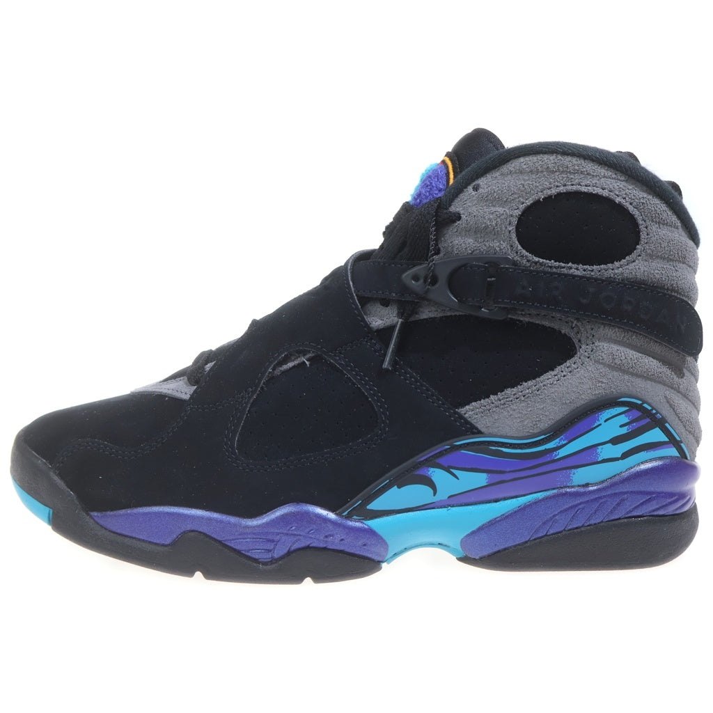 NIKE(ナイキ) AIR JORDAN 8 RETRO AQUA エアジョーダン 8 アクア ハイカットスニーカー ブラック US8.5/26.5cm 305381-006