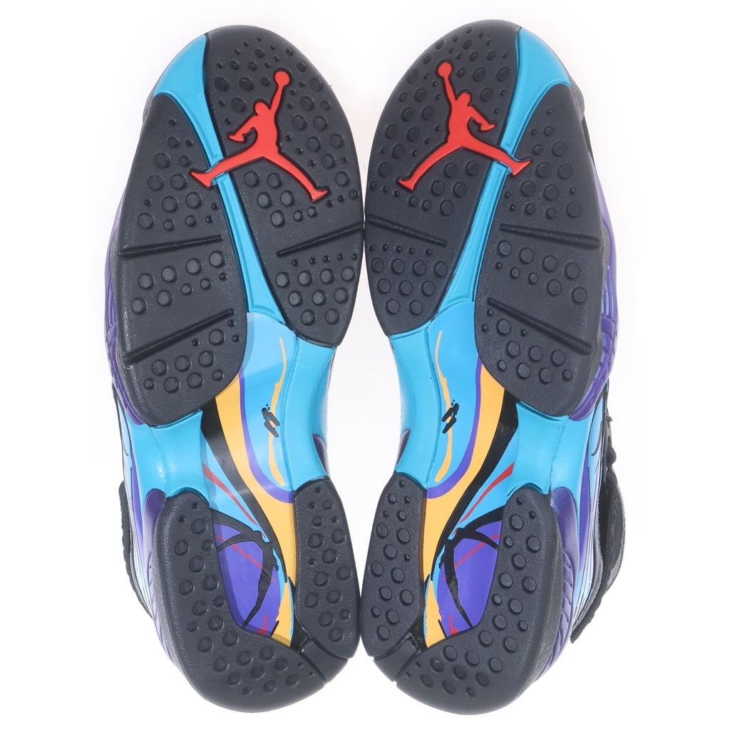 NIKE(ナイキ) AIR JORDAN 8 RETRO AQUA エアジョーダン 8 アクア ハイカットスニーカー ブラック US8.5/26.5cm 305381-006