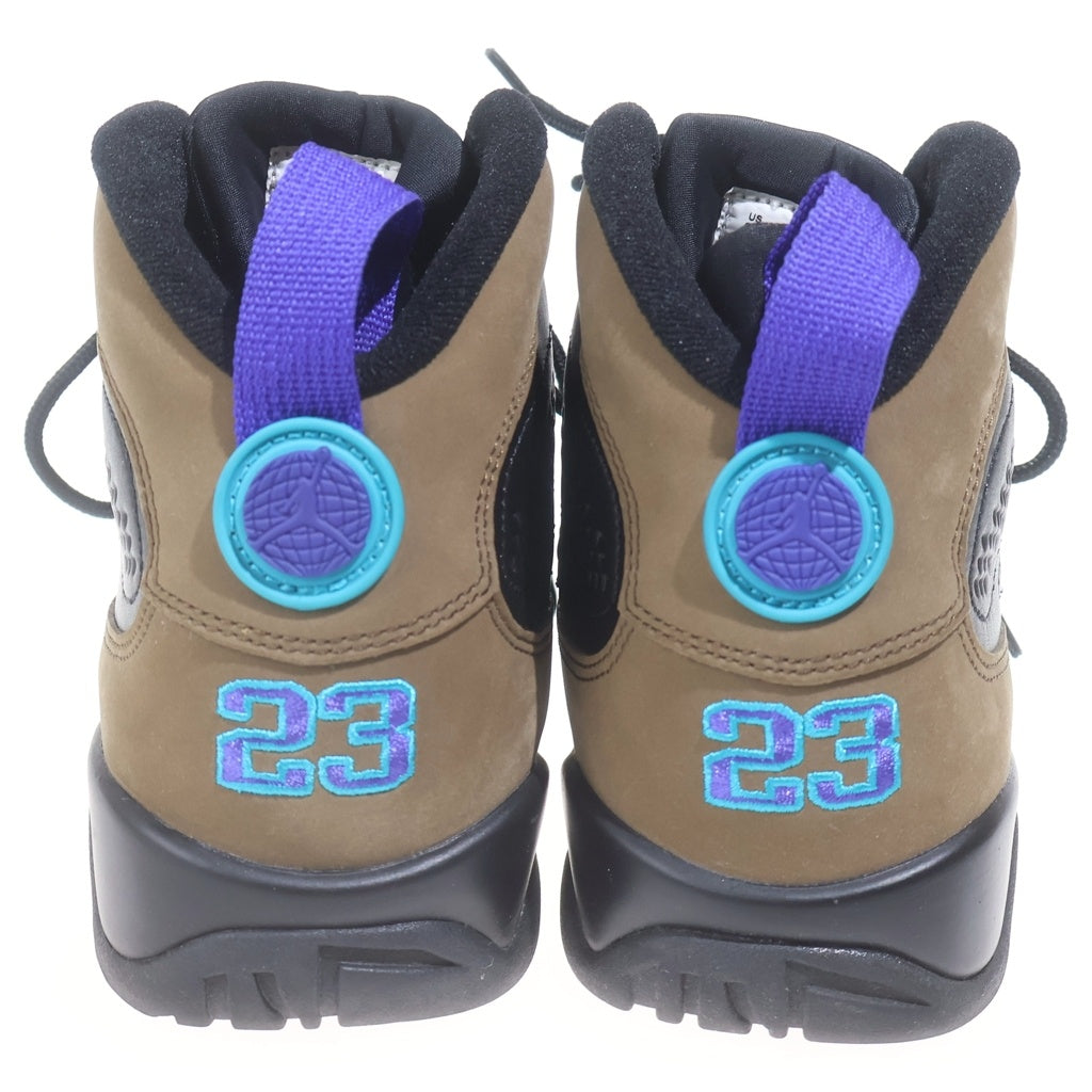 NIKE(ナイキ) AIR JORDAN 9 LIGHT OLIVE エアジョーダン 9 ハイカットスニーカー ライトオリーブ ブラック/ブラウン US8.5/26.5cm v