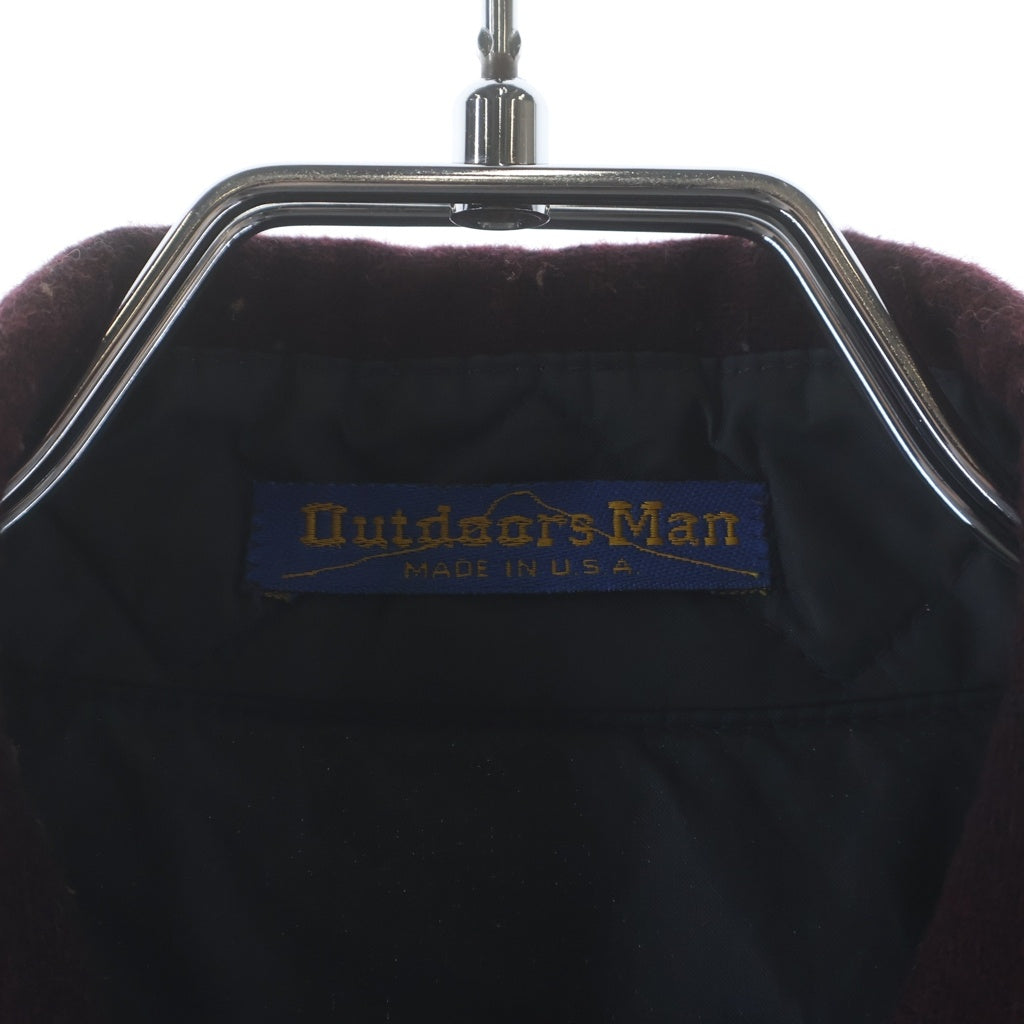 PENDLETON(ペンドルトン) 70S VINTAGE OUTDOORS MAN L/S WOOL OMBRE CHECK SHIRT ヴィンテージ USA製 オンブレチェック柄 長袖ウールシャツ レッド