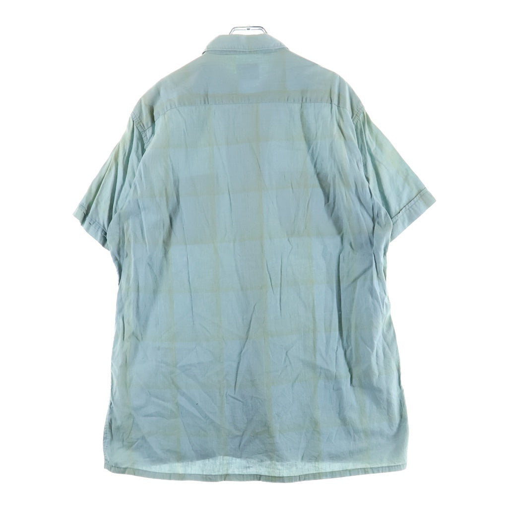 VINTAGE(ヴィンテージ) 60S VINTAGE WASHINGTON DEE CEE S/S OMBRE CHECK SHIRT ヴィンテージ USA製 半袖オンブレチェックシャツ ブルー
