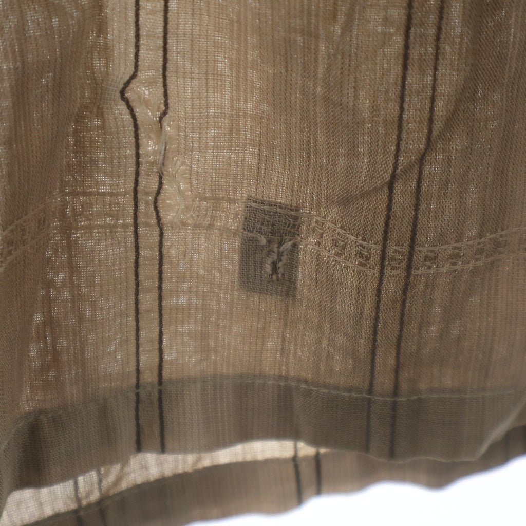 VINTAGE(ヴィンテージ) 60S VINTAGE VAN HEUSEN L/S CHECK OPEN COLLAR SHIRT ヴィンテージ ヴァンフューゼン チェック柄 長袖オープンカラー 開襟シャツ ブラウン