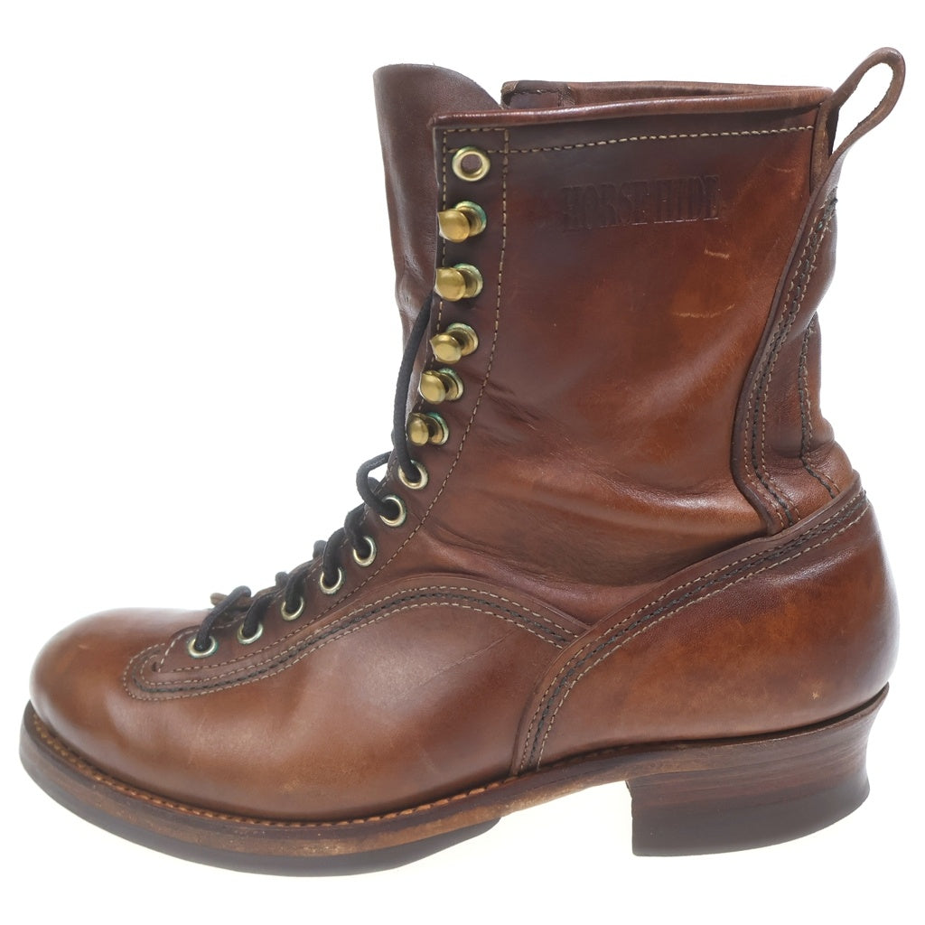 CUSHMAN(クシュマン) HORSE HIDE LOGGER BOOTS ホースハイド レザー ロガーブーツ ブラウン 29913