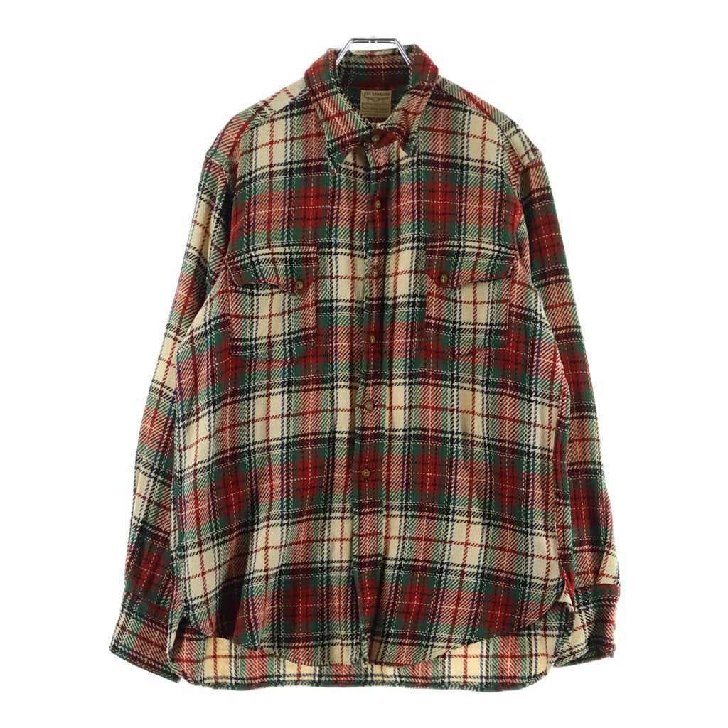 Levi's(リーバイス) 40S VINTAGE WESTERN WEAR L/S ヴィンテージ ロングホーンタグ チェック柄 長袖シャツ レッド/グリーン/ベージュ