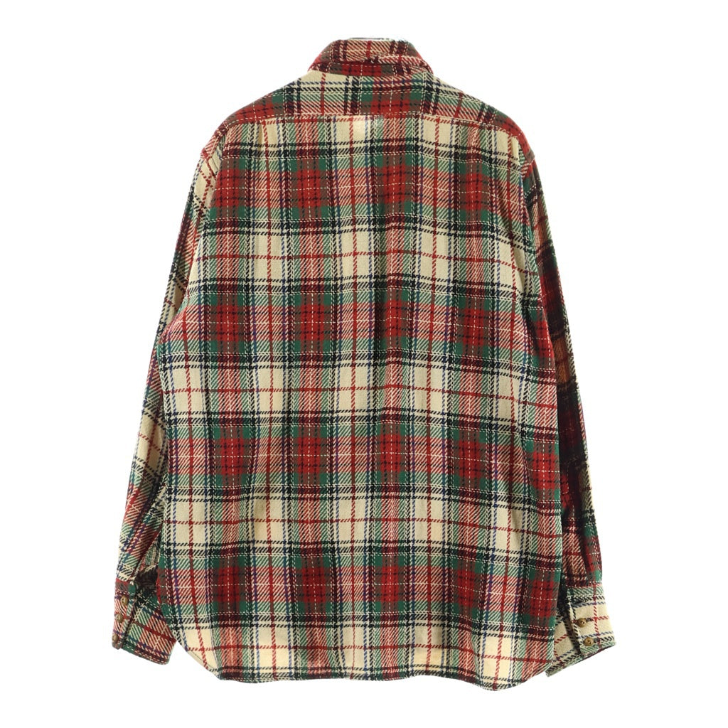 Levi's(リーバイス) 40S VINTAGE WESTERN WEAR L/S ヴィンテージ ロングホーンタグ チェック柄 長袖シャツ レッド/グリーン/ベージュ