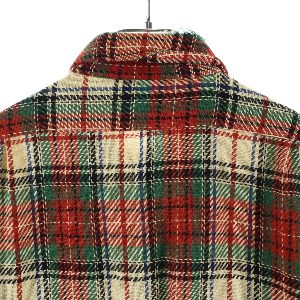 Levi's(リーバイス) 40S VINTAGE WESTERN WEAR L/S ヴィンテージ ロングホーンタグ チェック柄 長袖シャツ レッド/グリーン/ベージュ