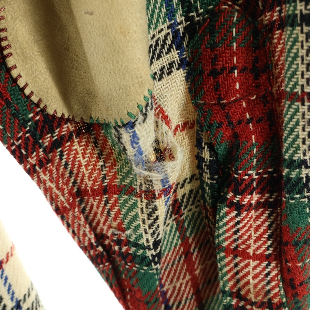 Levi's(リーバイス) 40S VINTAGE WESTERN WEAR L/S ヴィンテージ ロングホーンタグ チェック柄 長袖シャツ レッド/グリーン/ベージュ