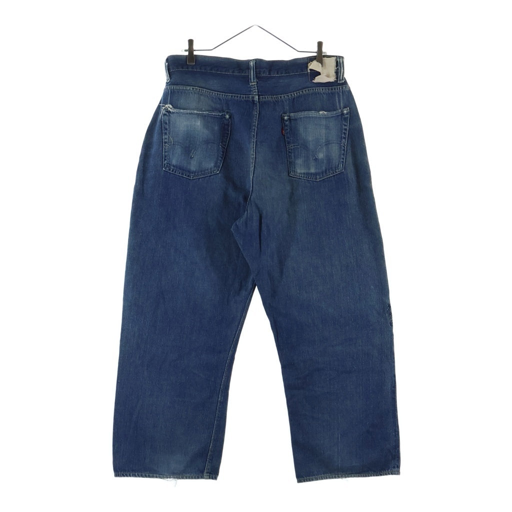 Levi's(リーバイス) 40S VINTAGE NO.2 701 ヴィンテージ BIGE 均等V 片面タブ ボタン裏爪刻印 布パッチ ジップフライ テーパードデニムパンツ インディゴ