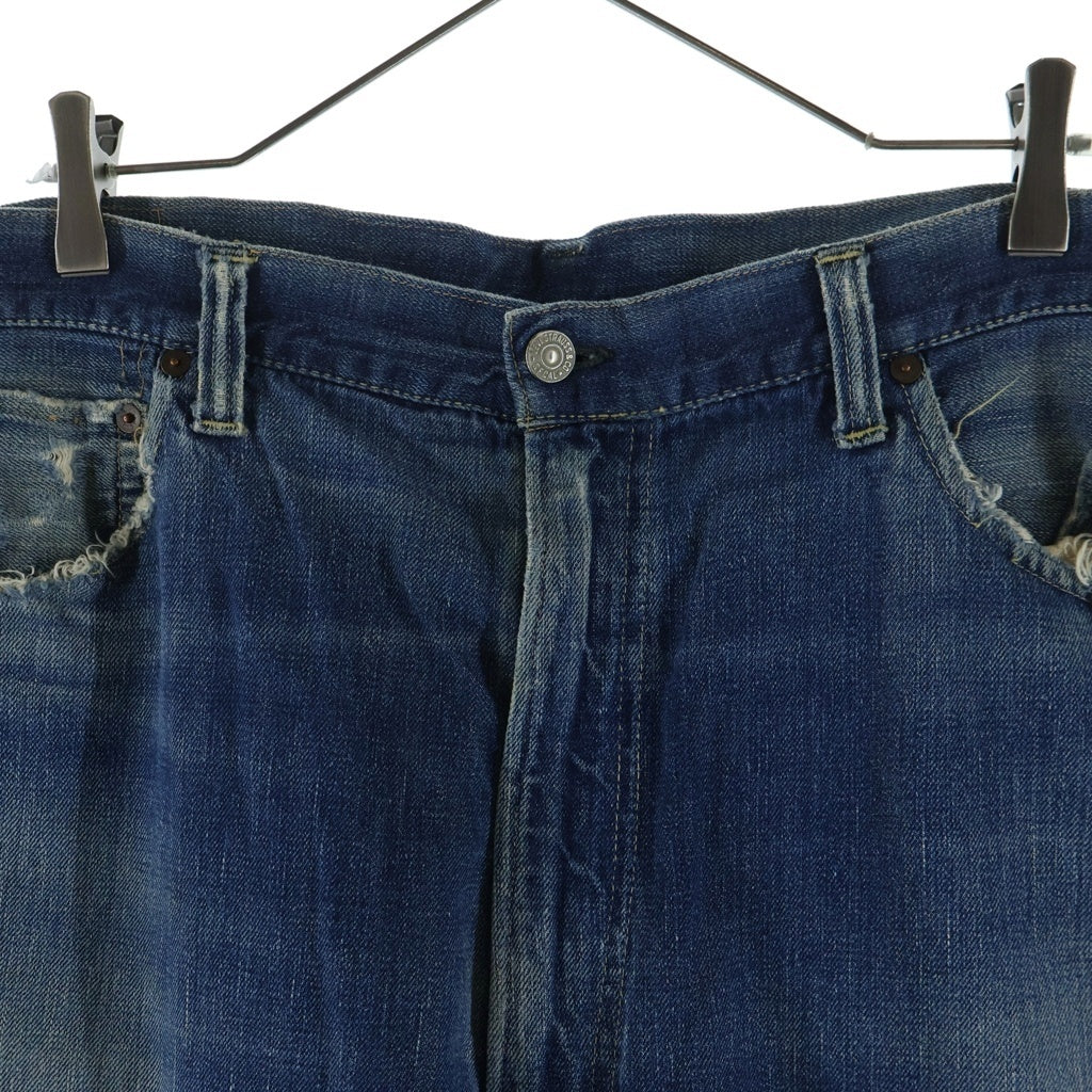 Levi's(リーバイス) 40S VINTAGE NO.2 701 ヴィンテージ BIGE 均等V 片面タブ ボタン裏爪刻印 布パッチ ジップフライ テーパードデニムパンツ インディゴ