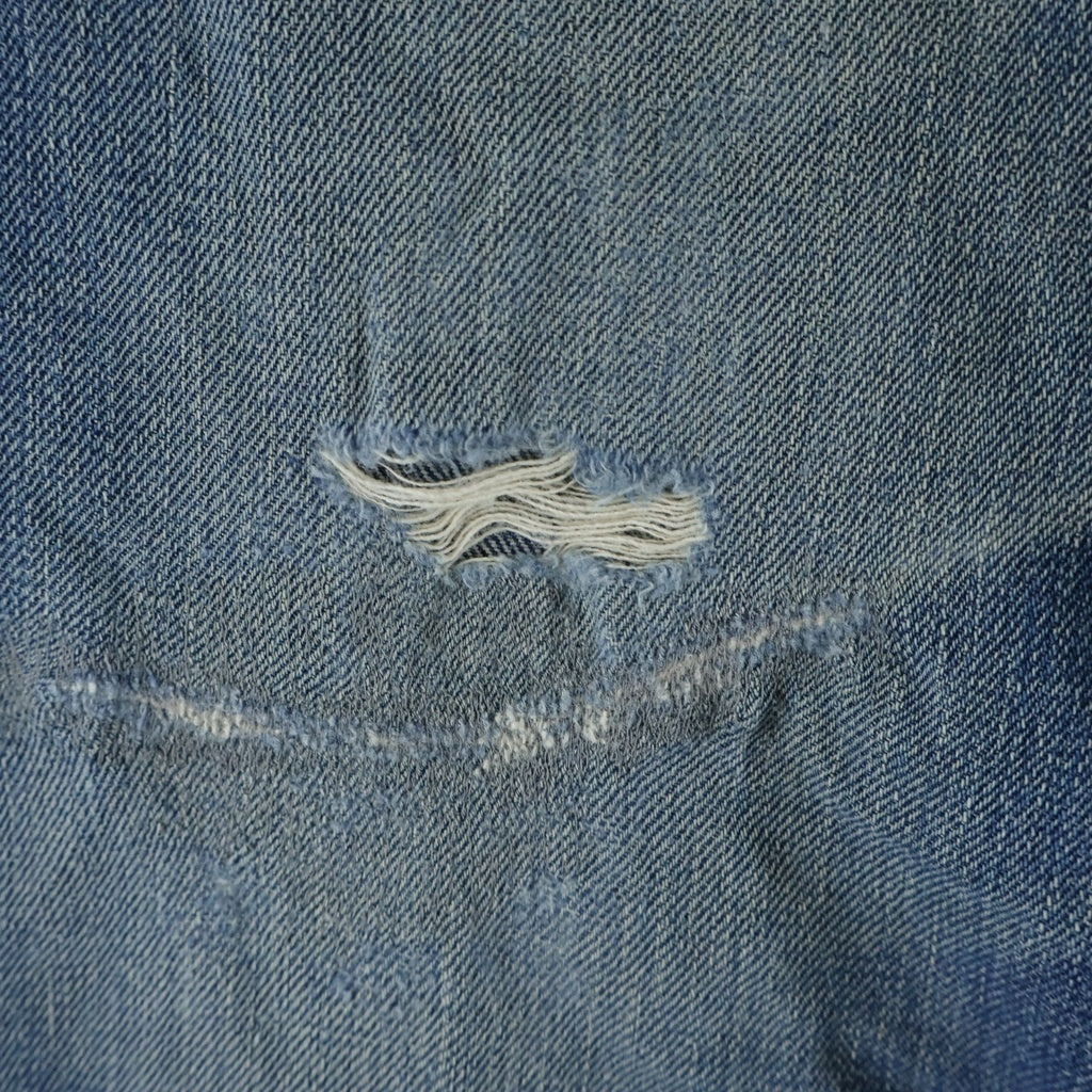 Levi's(リーバイス) 40S VINTAGE NO.2 701 ヴィンテージ BIGE 均等V 片面タブ ボタン裏爪刻印 布パッチ ジップフライ テーパードデニムパンツ インディゴ