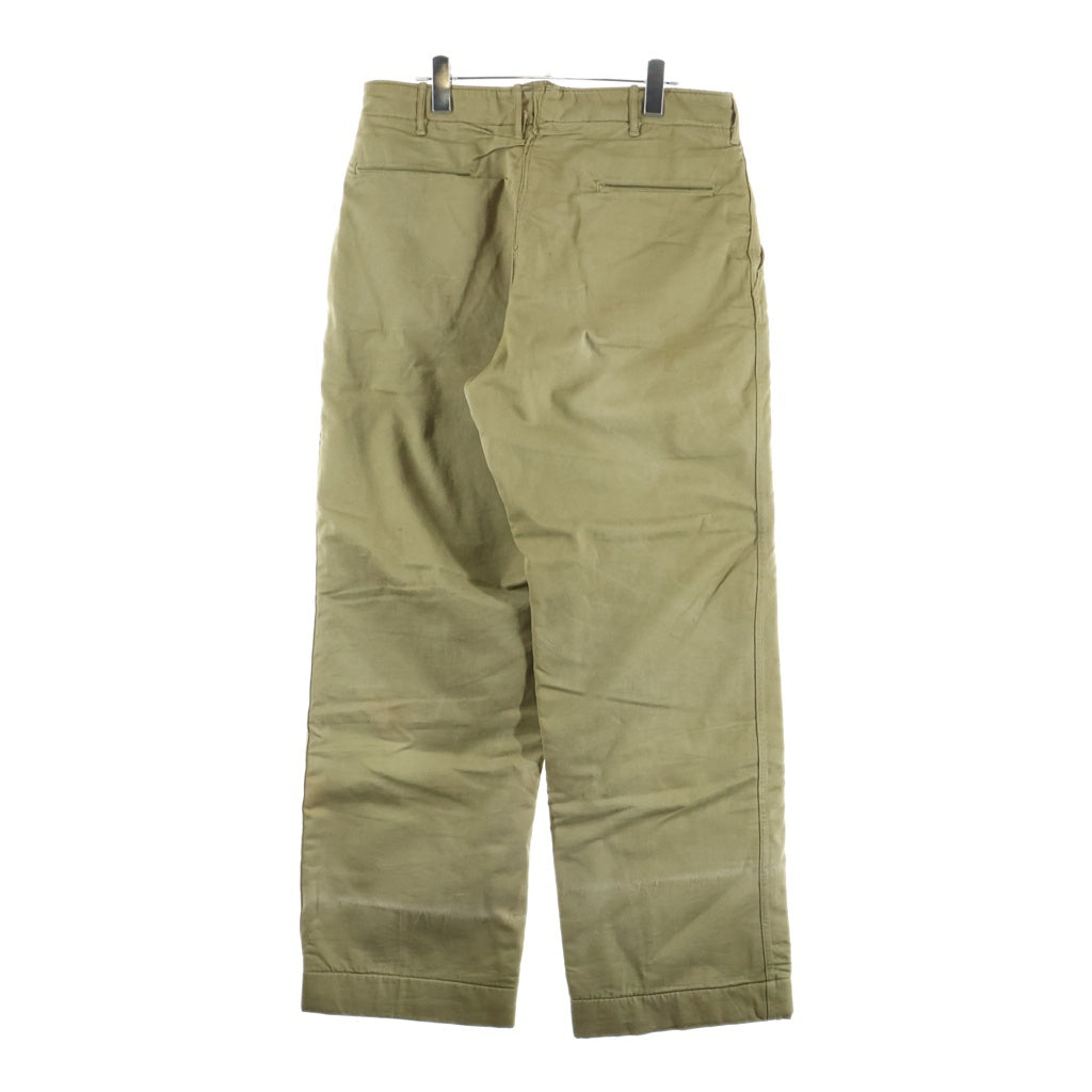 VINTAGE(ヴィンテージ) 40S M-41 U.S.ARMY WOOL-LINED CHINO TROUSERS ヴィンテージ ユーエスアーミー 米国陸軍 ウールライナー付 尿素ボタン ボタンフライ チノパンツ ベージュ