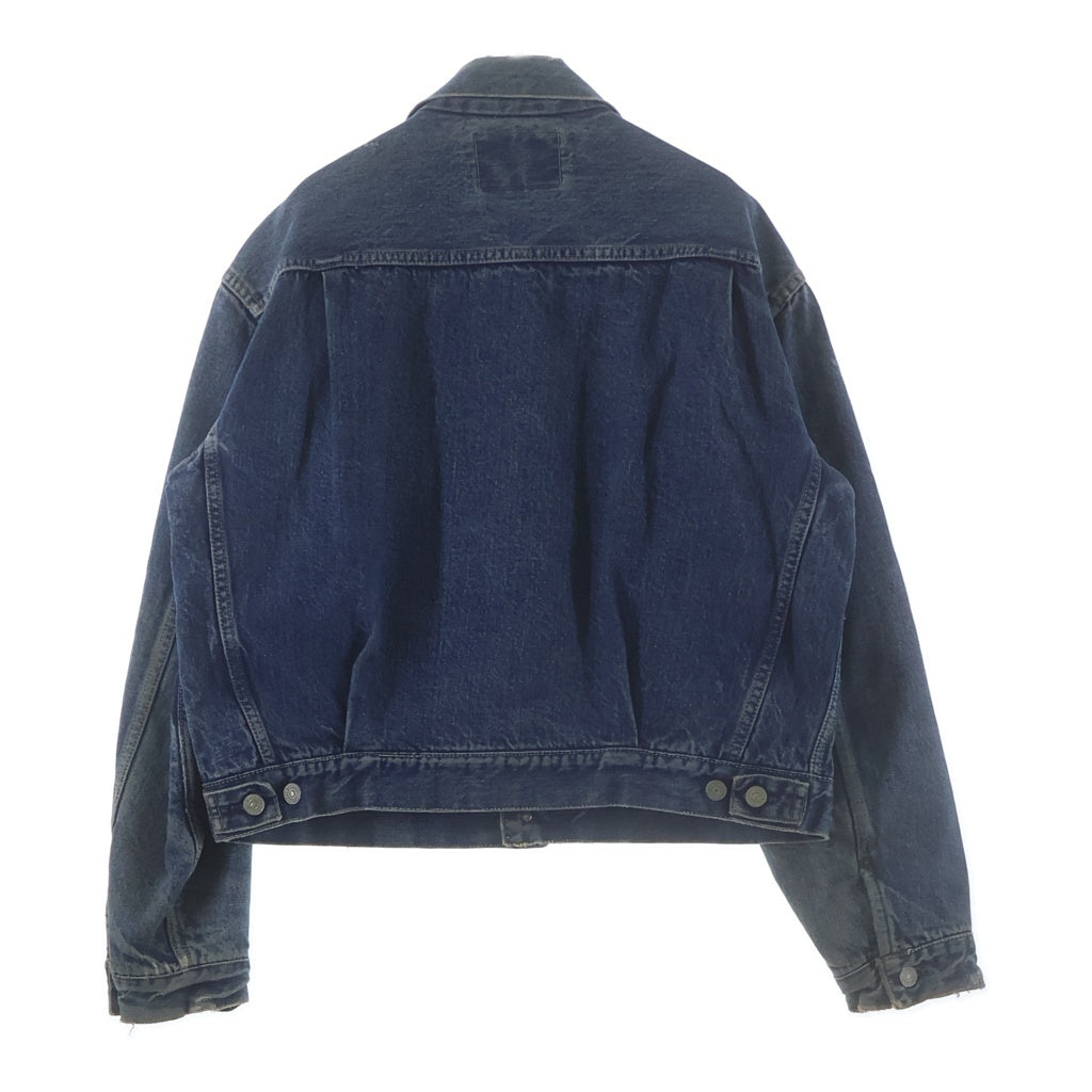Levi's(リーバイス) 50-60S VINTAGE 517XX ヴィンテージ セカンド ボタン裏刻印なし ハギ付 裏地ブランケット USA製 両面タブ BIGE デニムトラッカージャケット インディゴ