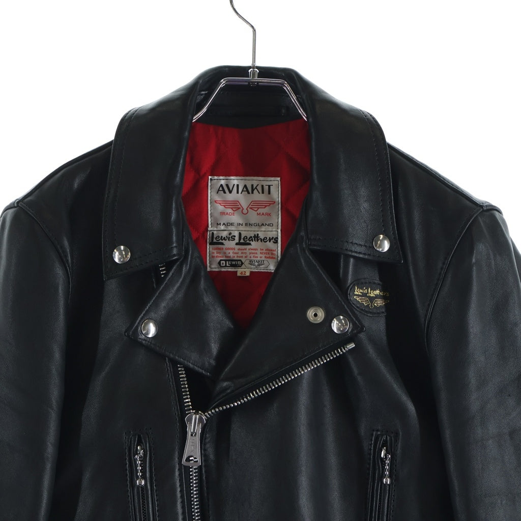 Lewis Leathers(ルイスレザー) LIGHTNING ライトニング タイトフィット シープスキン ダブルライダース レザージャケット ブラック