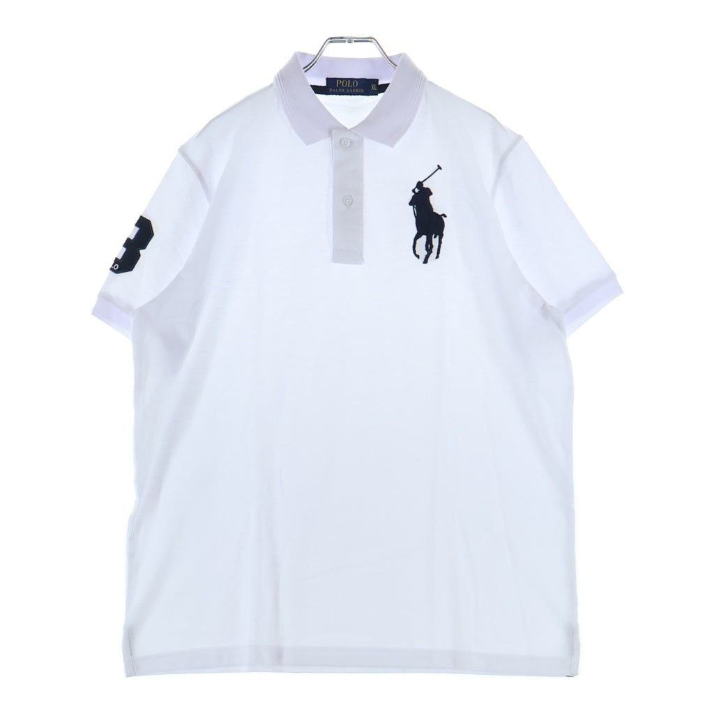 POLO RALPH LAUREN(ポロラルフローレン) ビッグポニー刺繍 半袖ポロシャツ ホワイト
