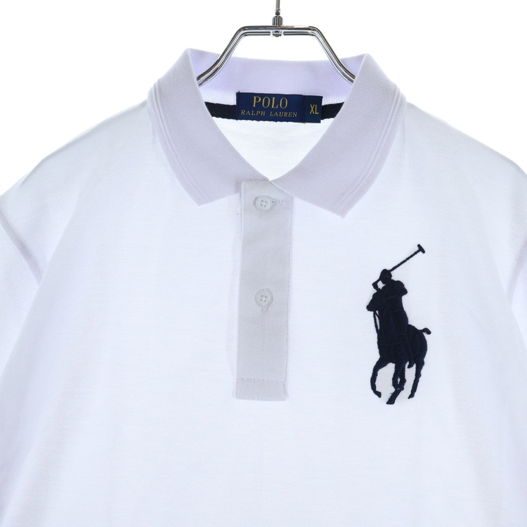 POLO RALPH LAUREN(ポロラルフローレン) ビッグポニー刺繍 半袖ポロシャツ ホワイト