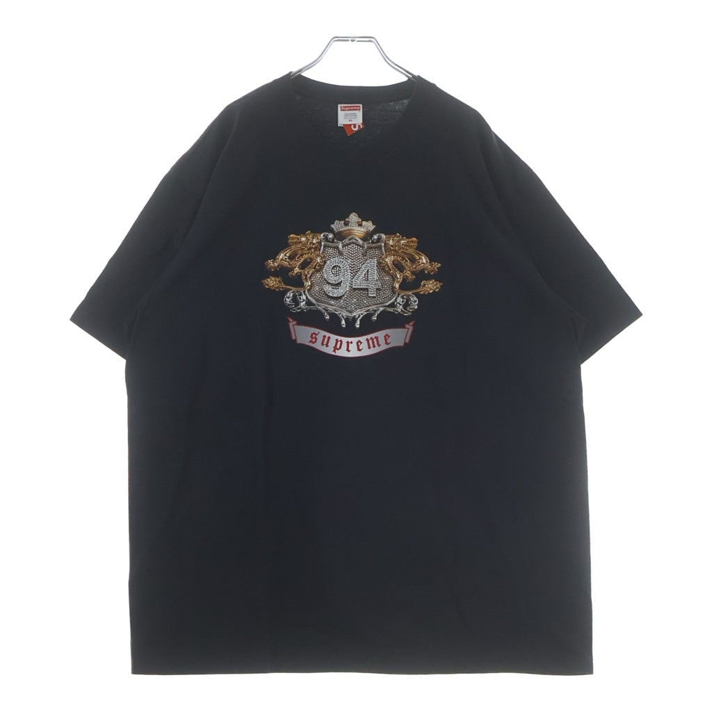 SUPREME(シュプリーム) 24AW Diamonds Tee ダイアモンド プリント クルーネック半袖Tシャツ カットソー ブラック