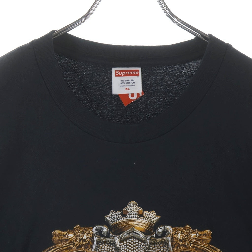SUPREME(シュプリーム) 24AW Diamonds Tee ダイアモンド プリント クルーネック半袖Tシャツ カットソー ブラック