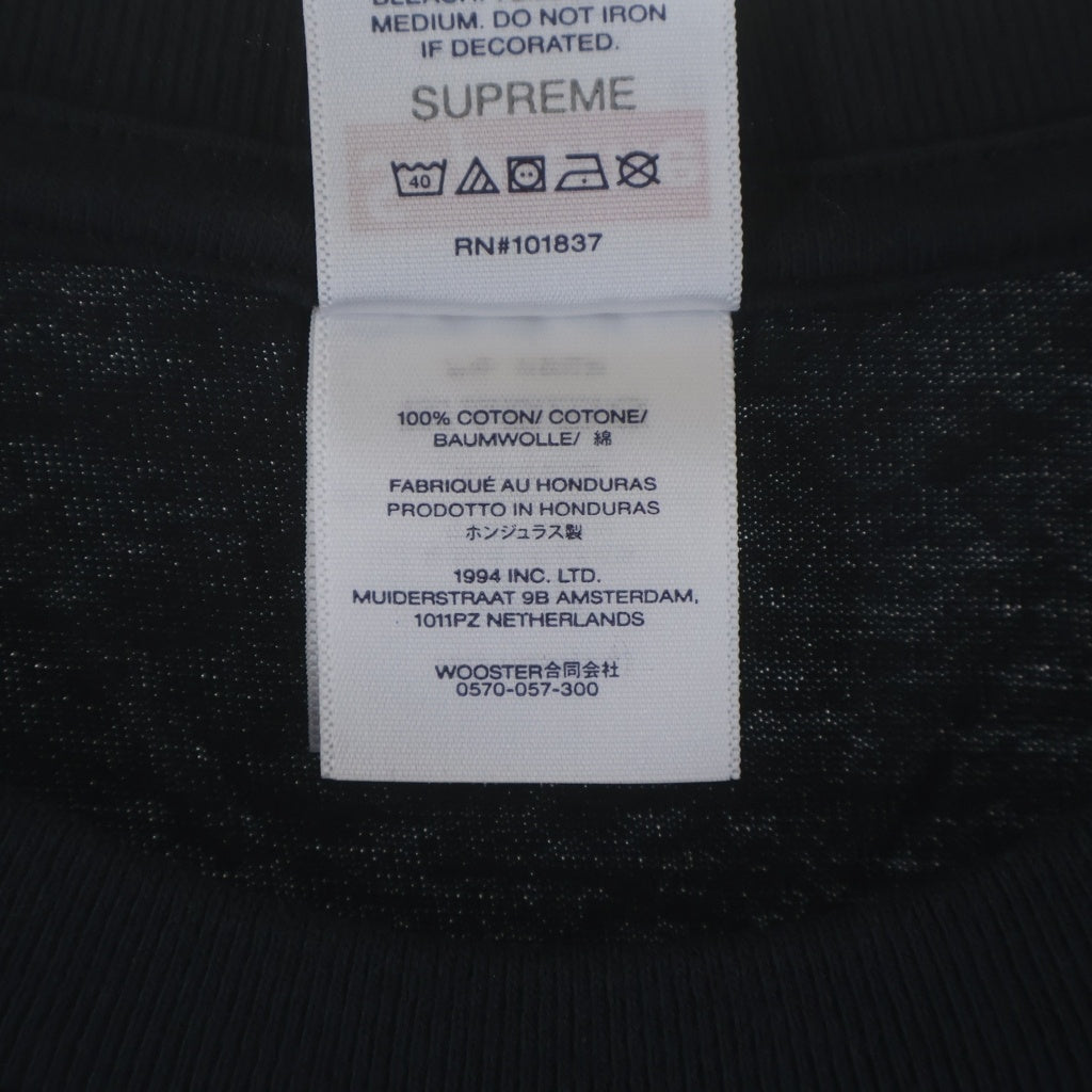 SUPREME(シュプリーム) 25SS Hardcore Tee ハードコア プリント クルーネック半袖Tシャツ カットソー ブラック