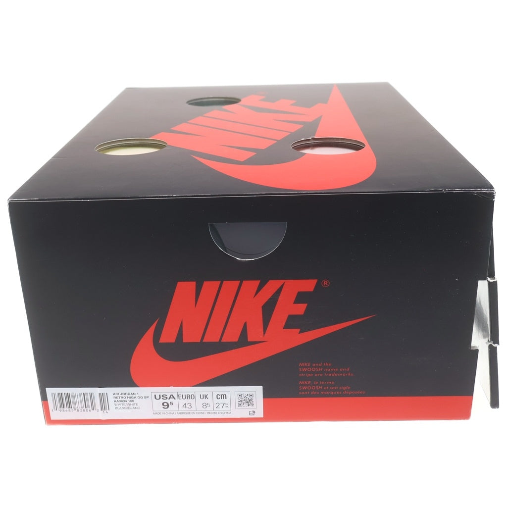 NIKE(ナイキ) ×Virgil Abloh Archive (V.A.A.) AIR JORDAN 1 RETRO HIGH OG ALASKA エアジョーダン レトロ アラスカ ハイカットスニーカー US9.5/27.5cm AA3834-100