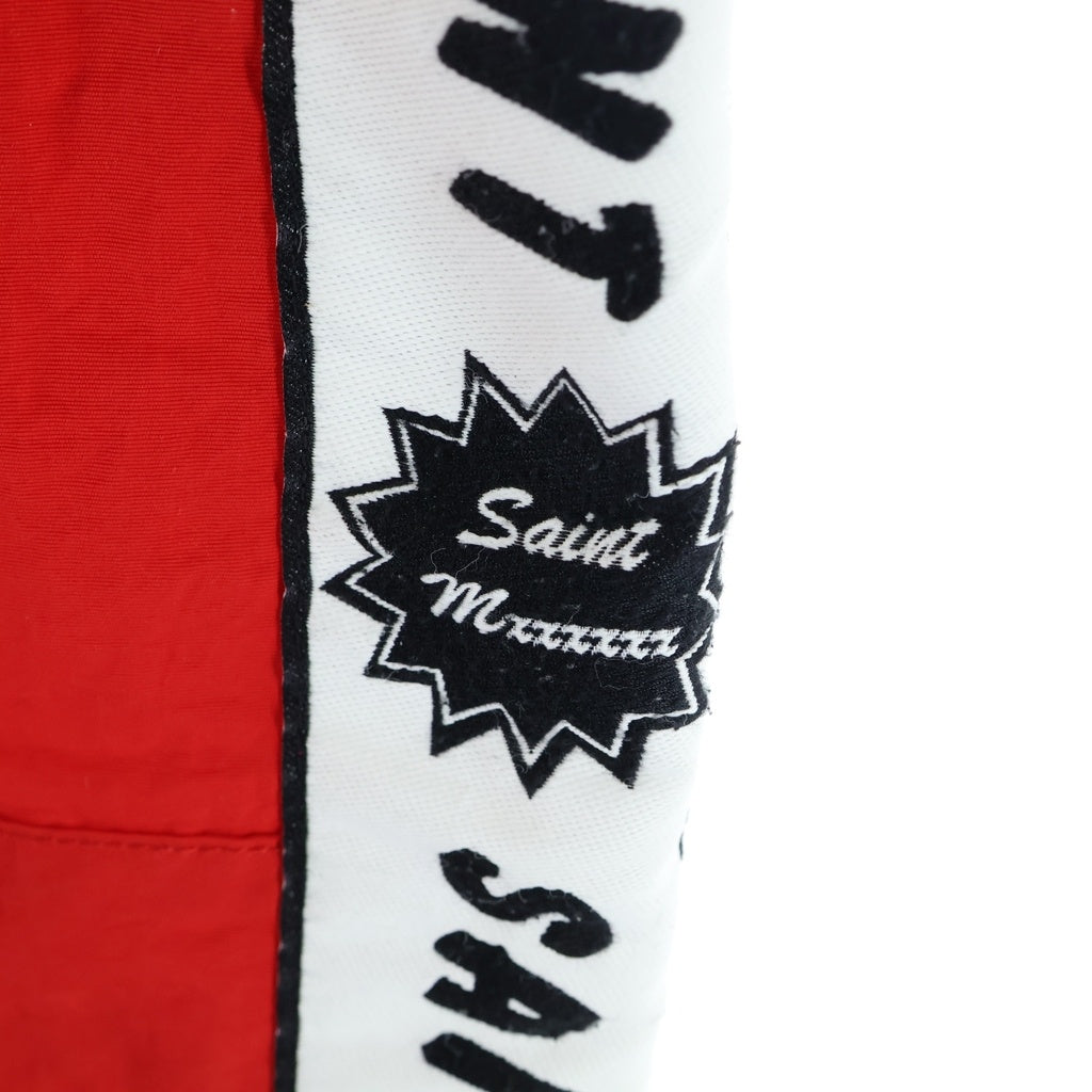 SAINT MICHAEL(セントマイケル) TRACK PANTS SIDE TAPE サイドテープ ナイロン トラックパンツ レッド SM-YS8-0000-067
