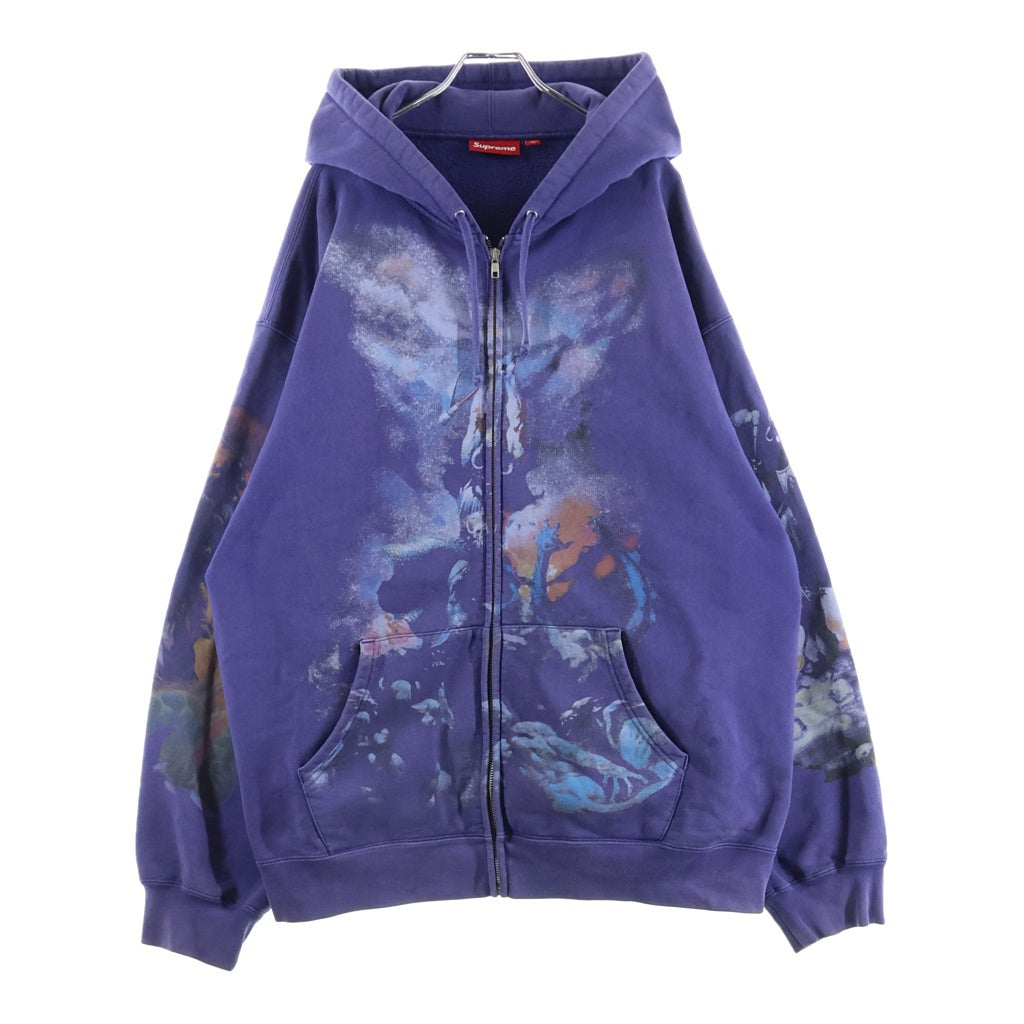 SUPREME(シュプリーム) 24AW Frank Frazetta Zip Up Hooded Sweatshirt フランク フラゼッタ ジップアップスウェットパーカー パープル