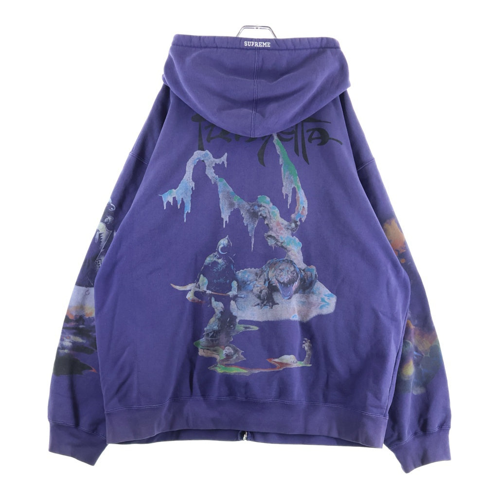 SUPREME(シュプリーム) 24AW Frank Frazetta Zip Up Hooded Sweatshirt フランク フラゼッタ ジップアップスウェットパーカー パープル
