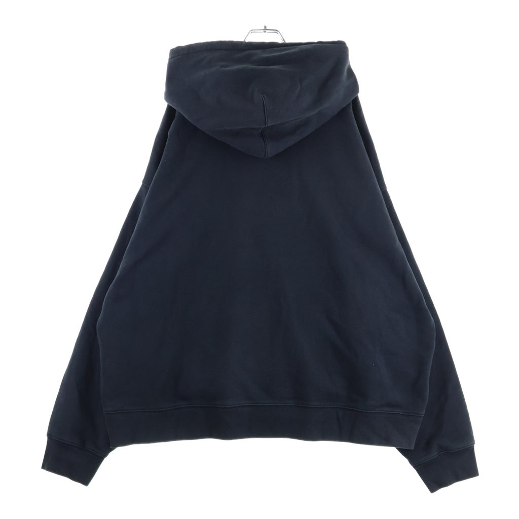 STUSSY(ステューシー) ×STONE WASHED FLEECE ZIP HOODIE ナイキ ストーンウォッシュ加工 ジップアップフリースパーカー フーディー ブラック FJ9175-010