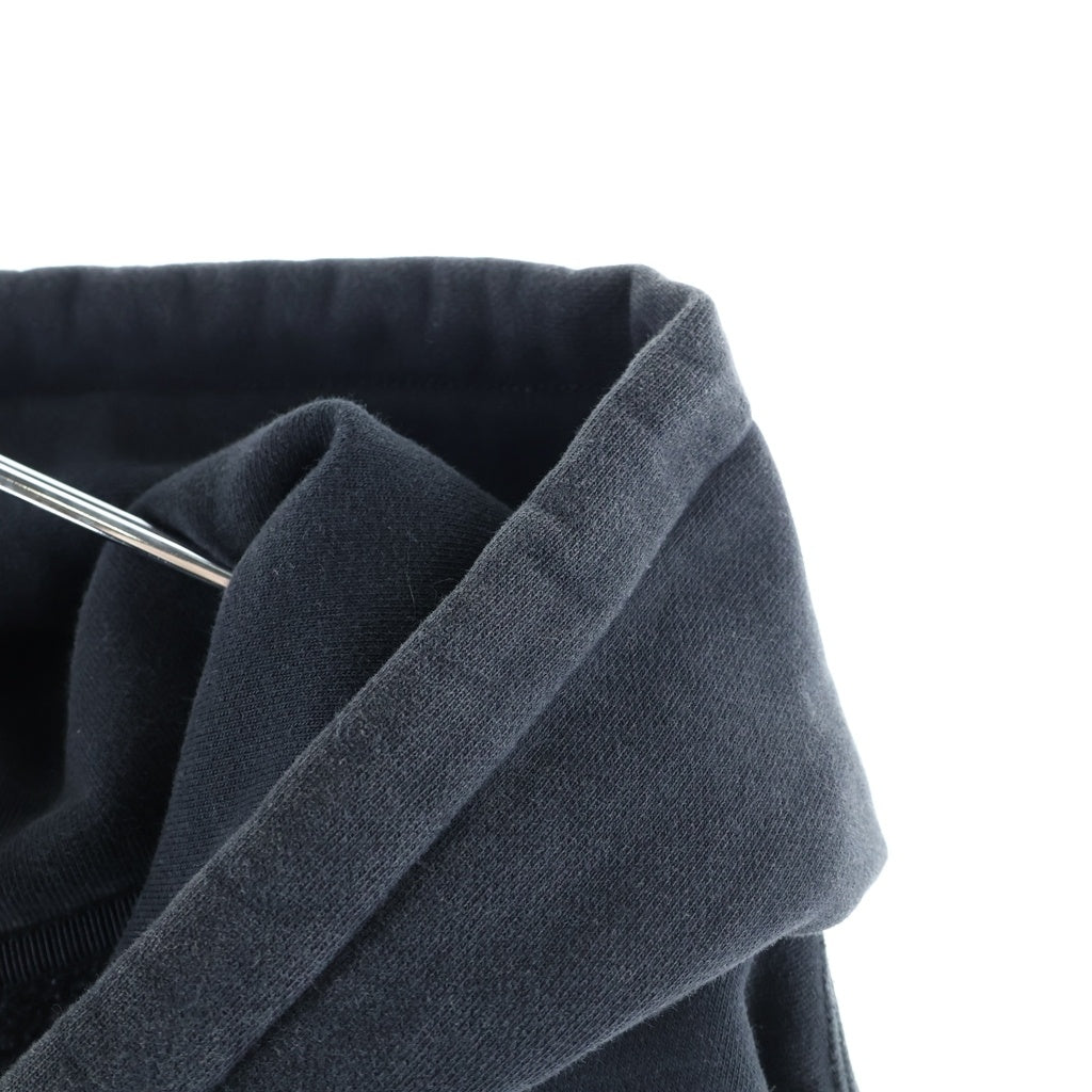 STUSSY(ステューシー) ×STONE WASHED FLEECE ZIP HOODIE ナイキ ストーンウォッシュ加工 ジップアップフリースパーカー フーディー ブラック FJ9175-010