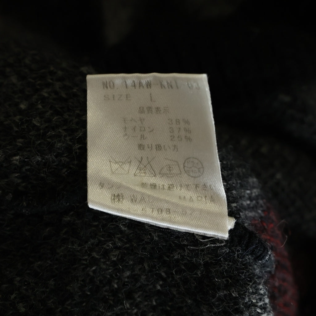 WACKO MARIA(ワコマリア) 14AW モヘア ダイアモンドチェック クルー