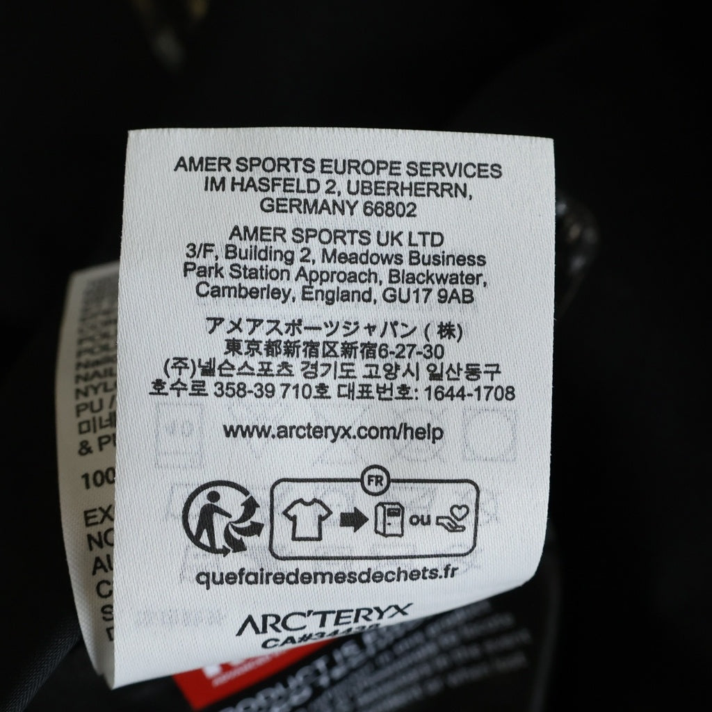 ARC'TERYX(アークテリクス) Beta Jacket ベータジャケット マウンテンパーカー ブラック X000010513