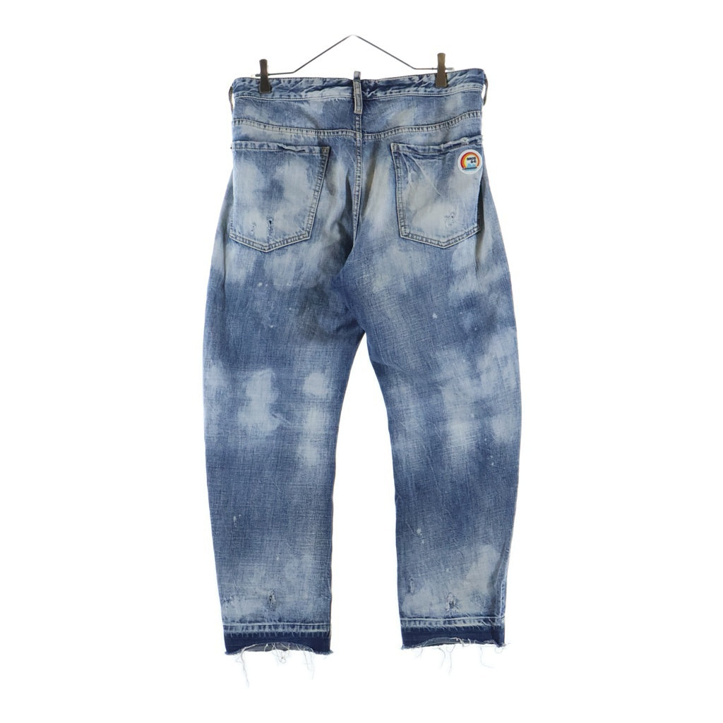 DSQUARED2(ディースクエアード) Big Brother Jean ビッグブラザー ダメージ加工 テーパードデニムパンツ インディゴ S71LB1389