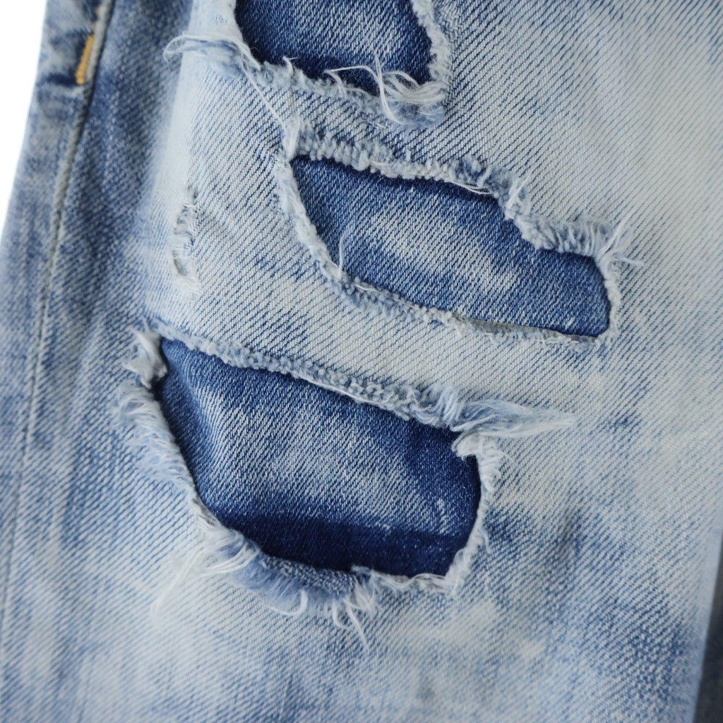 DSQUARED2(ディースクエアード) Big Brother Jean ビッグブラザー ダメージ加工 テーパードデニムパンツ インディゴ S71LB1389