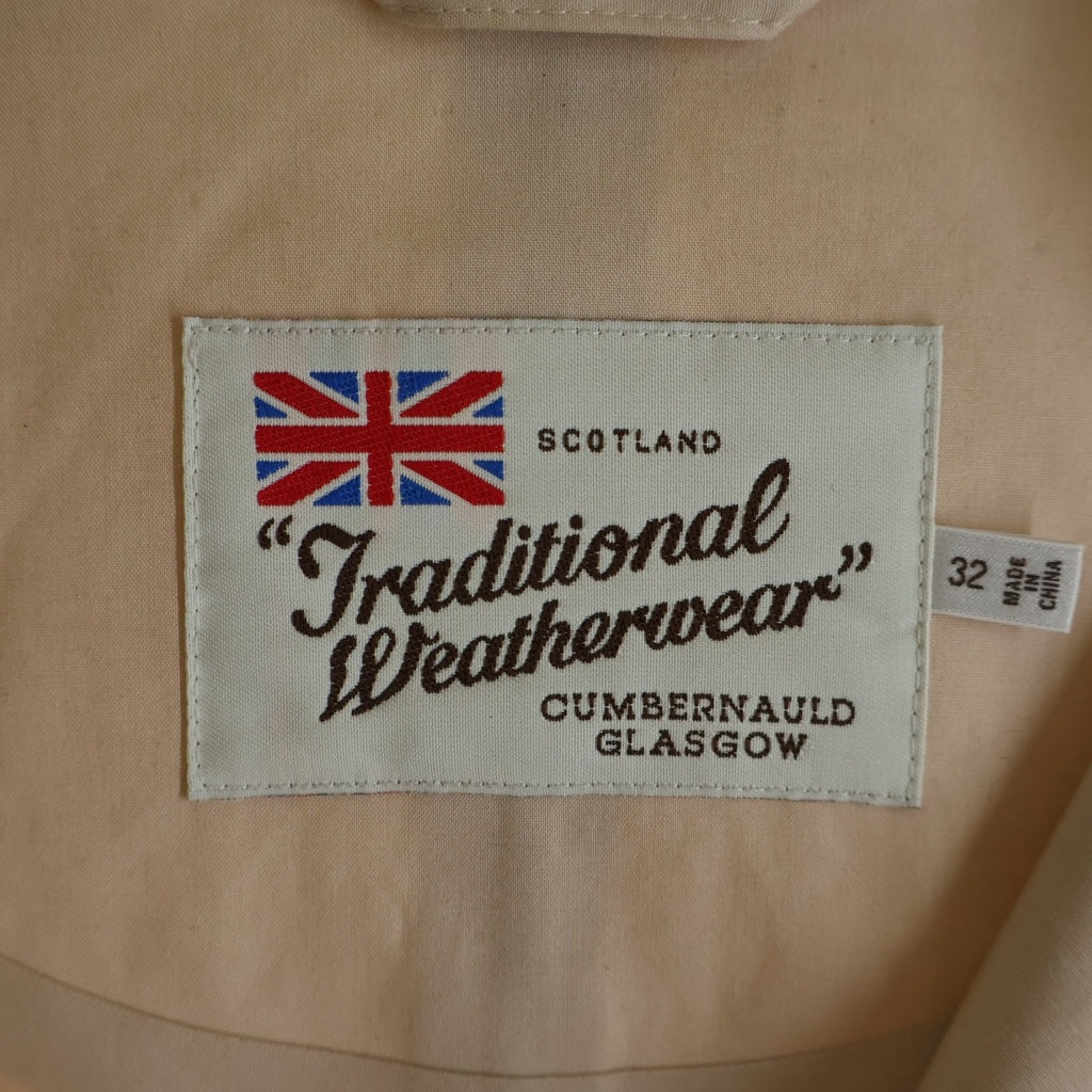 Traditional Weatherwear(トラディショナル ウェザーウェア) 24SS DUDLEY ダドリー カウレザー切り替え ロングコート ベージュ L241APFCO0411SS