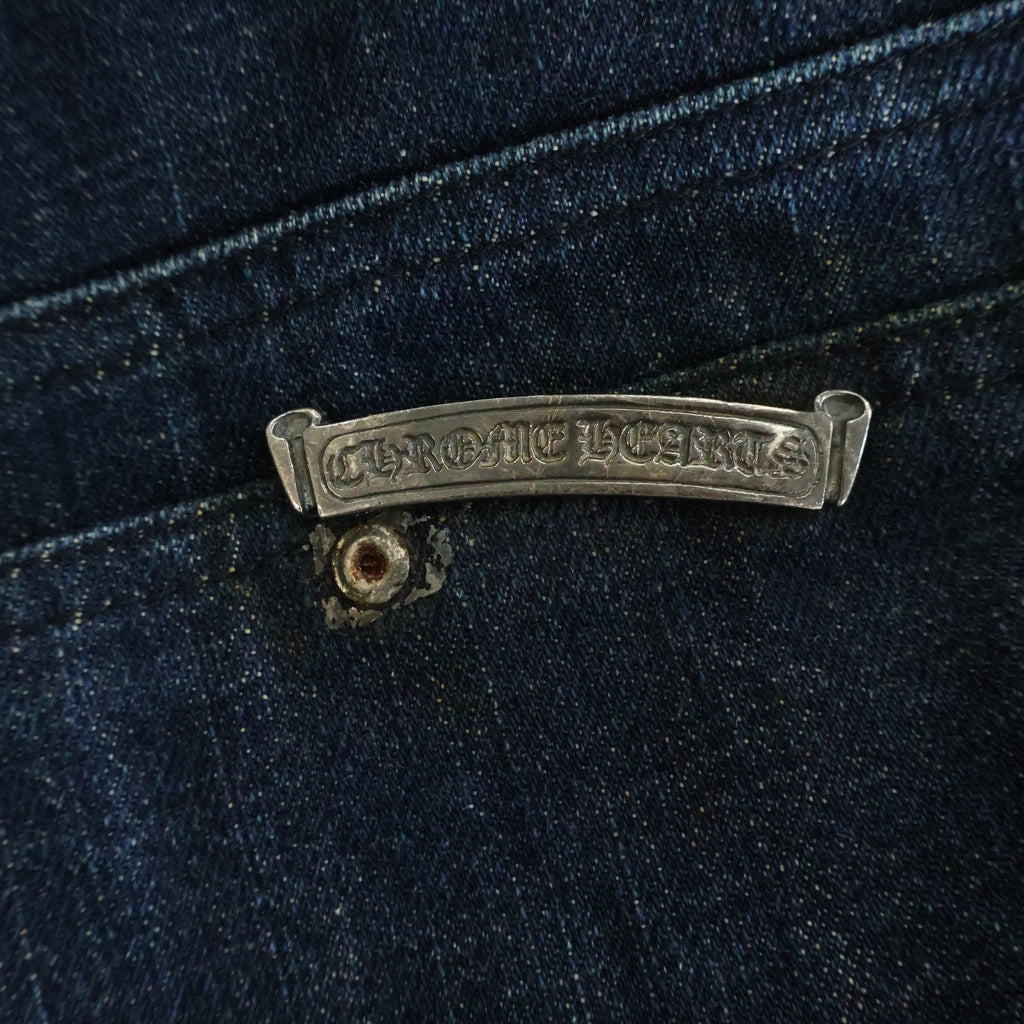 CHROME HEARTS(クロムハーツ) OLD DNM PANTS オールド ホースシューボタン ボタンフライ フレアデニムパンツ インディゴ