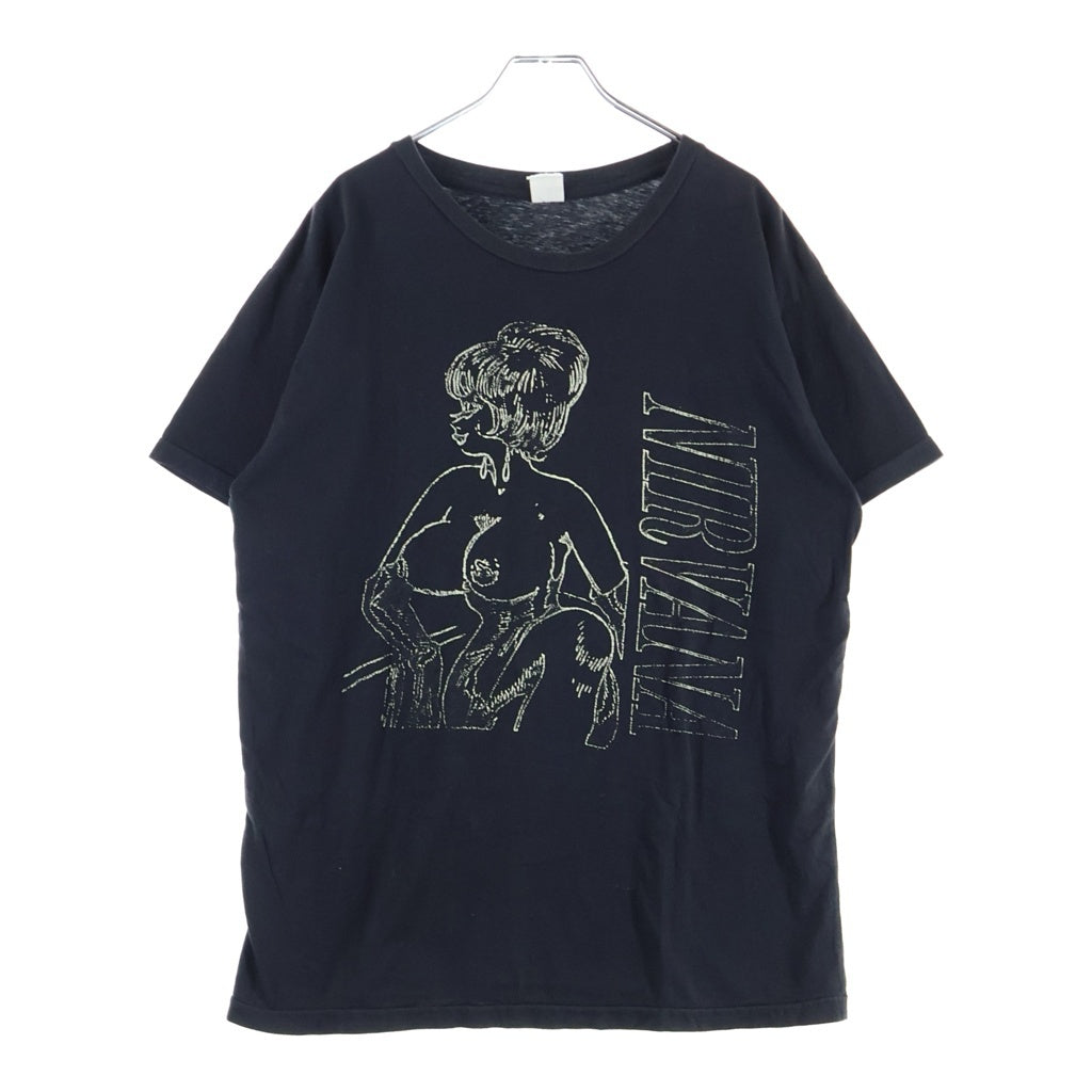 VINTAGE(ヴィンテージ) 90S NIRVANA ABOUT A GIRL ニルヴァーナ アバウト ア ガール ユーロボディ ヴィンテージ プリントTシャツ 半袖カットソー ブラック