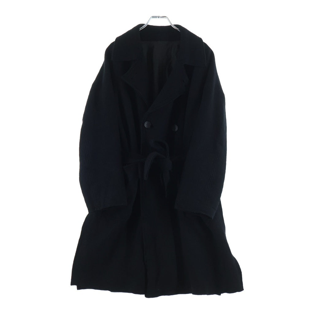 THE VIRIDI-ANNE(ザヴィリジアン) 19AW コットン 縮絨リバーシブルコート ブラック VI-3124-04