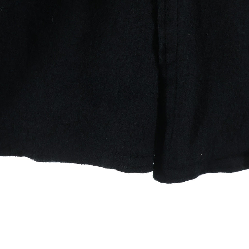 THE VIRIDI-ANNE(ザヴィリジアン) 19AW コットン 縮絨リバーシブルコート ブラック VI-3124-04