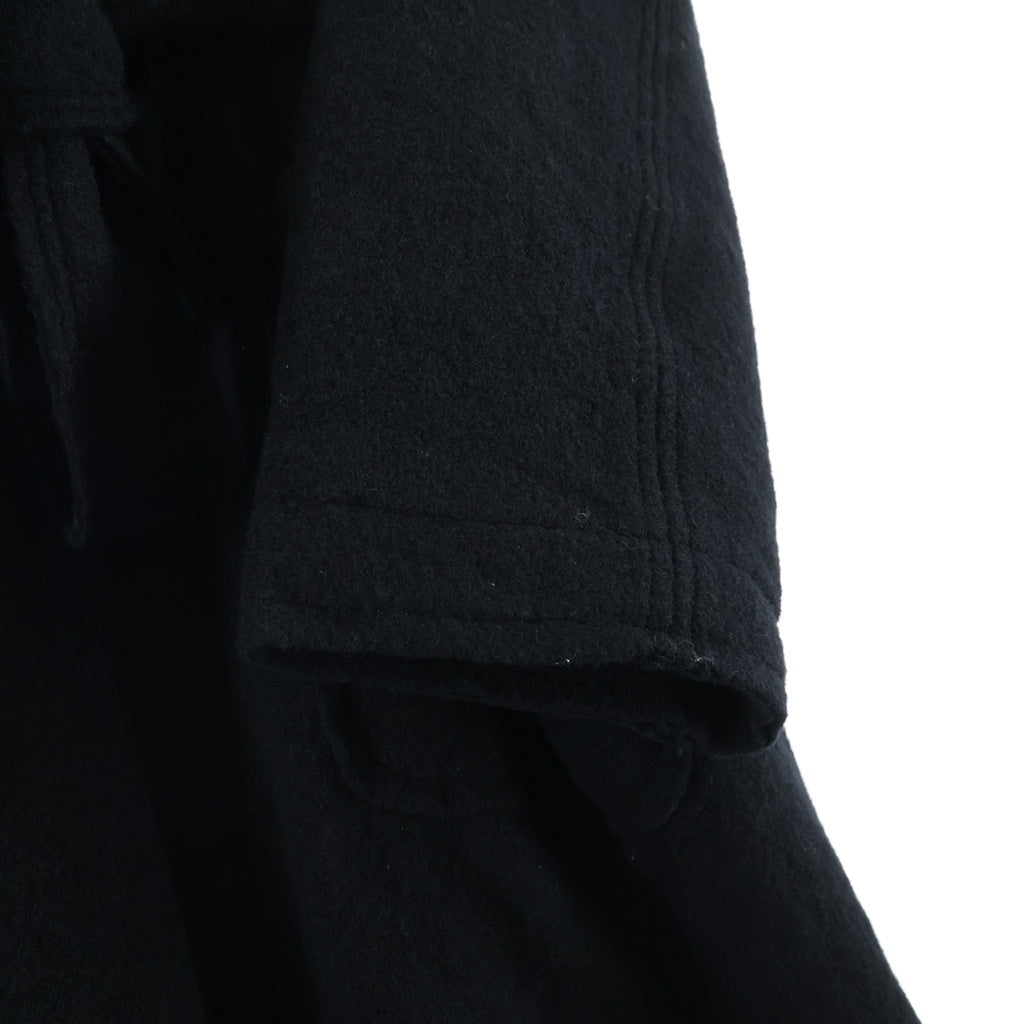 THE VIRIDI-ANNE(ザヴィリジアン) 19AW コットン 縮絨リバーシブルコート ブラック VI-3124-04