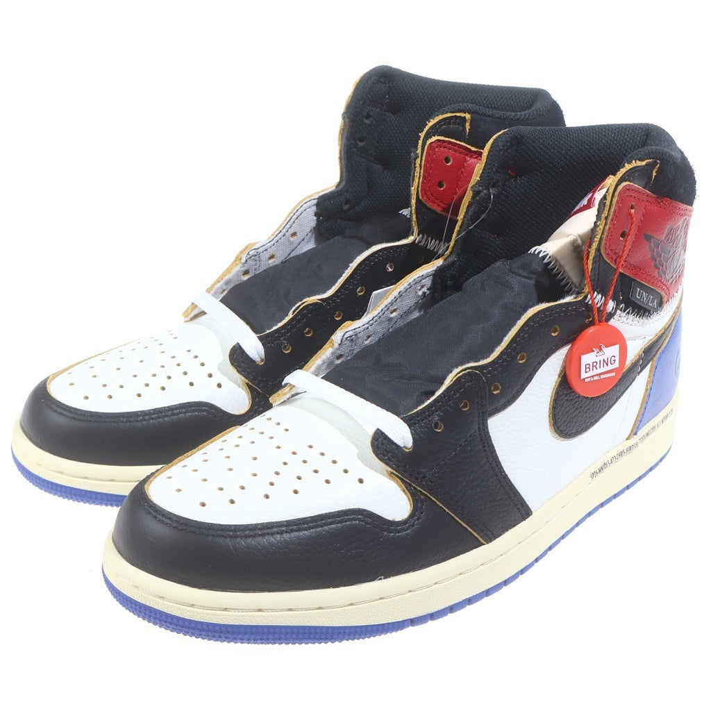 NIKE(ナイキ) ×FRAGMENT DESIGN ×UNION AIR JORDAN 1 HIGH OG フラグメントデザイン ユニオン エアージョーダン ハイカットスニーカー マルチカラー US9/27cm IO7847-002