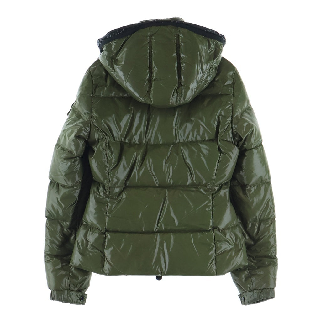 MONCLER(モンクレール) BADIA バディア パッチデザイン ナイロン フーデッドダウンジャケット カーキ 45308