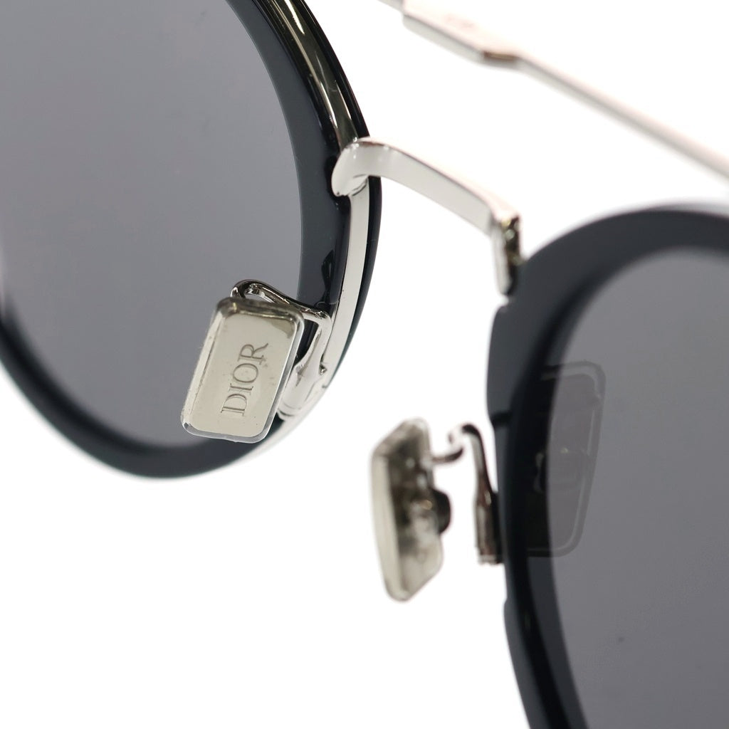 DIOR(ディオール) Blacksuit R7U パントシェイプ メタル ダブルブリッジ サングラス メガネ ブラック TF30636246