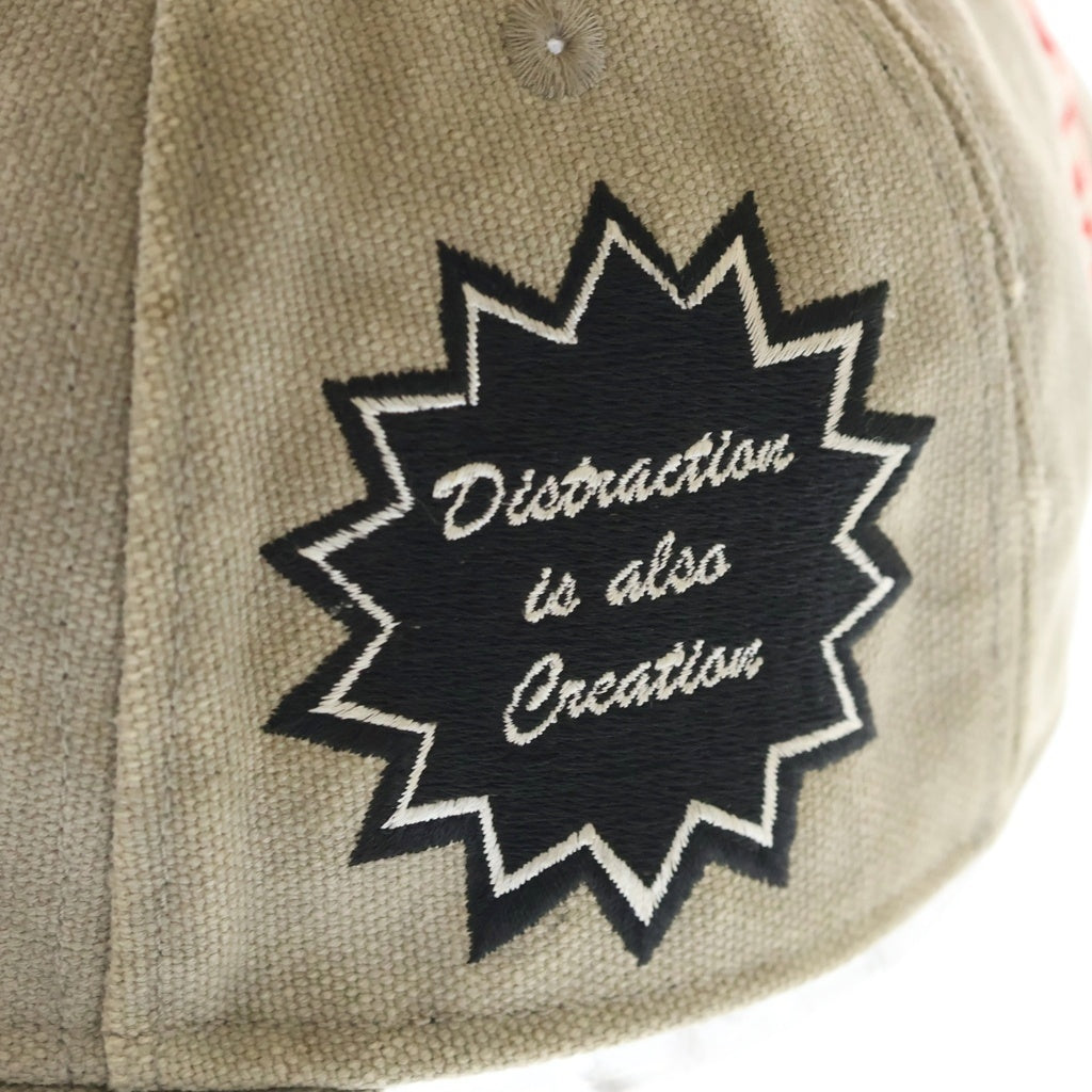 READY MADE(レディメイド) 24AW CAP/WHITE ユーズド加工 ベースボールキャップ 帽子 グレー RECL-CO-WH-00-00-293