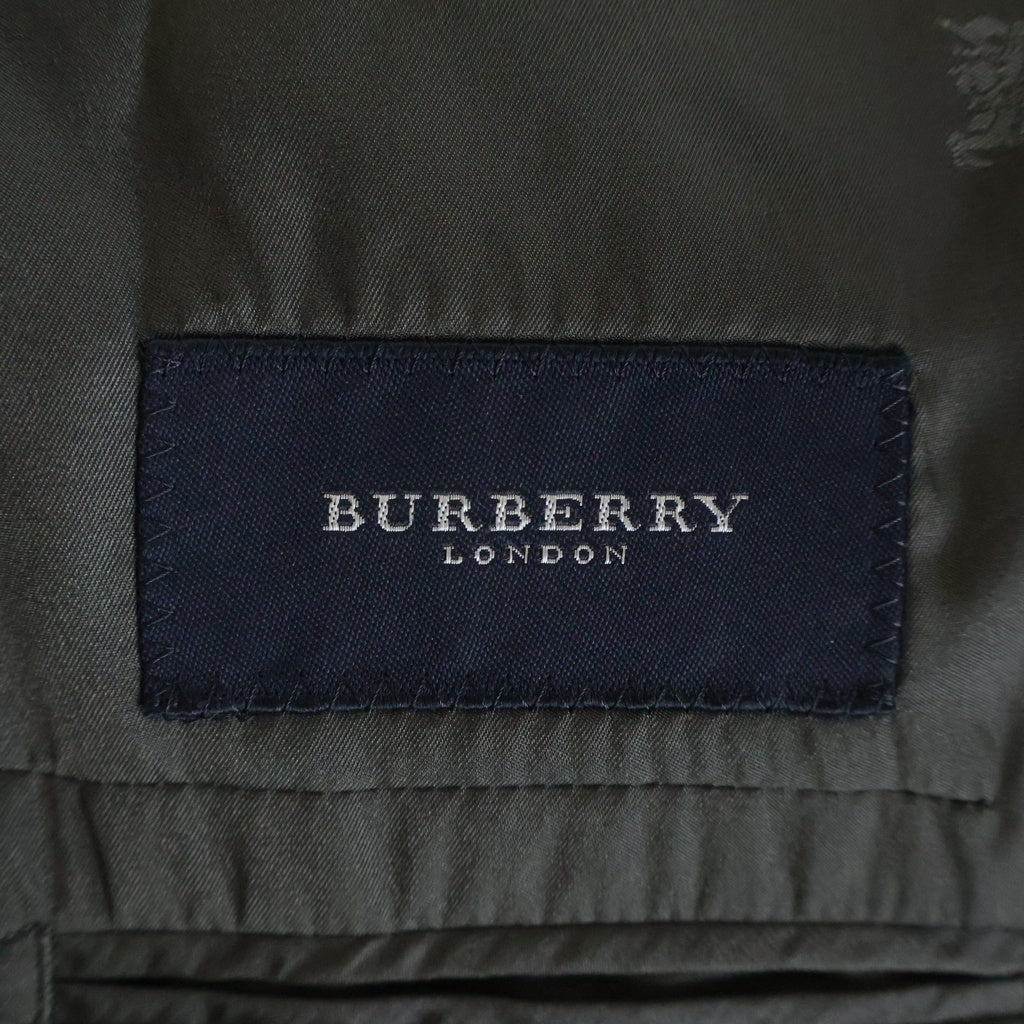 BURBERRYS(バーバリーズ) ウール ダブルテーラードジャケット 4タック スラックスパンツ セットアップ ブラック