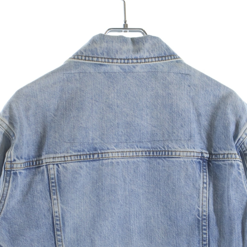 DIESEL(ディーゼル) フリルデザイン カットオフ加工 デニムトラッカージャケット レディース インディゴ 00SXFG