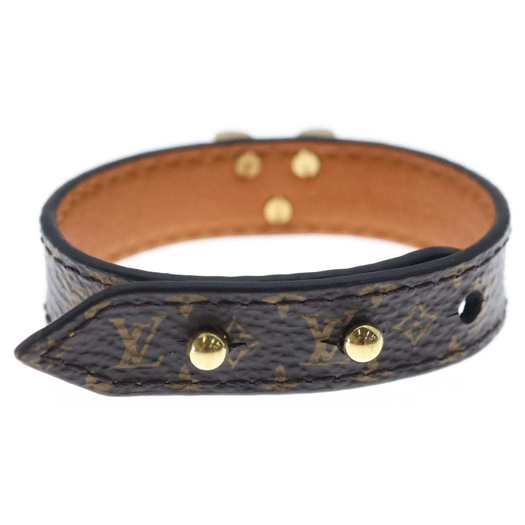 LOUIS VUITTON(ルイヴィトン) ブレスレット エセンシャル V モノグラム レザーブレスレット ブラウン M6042 レディース