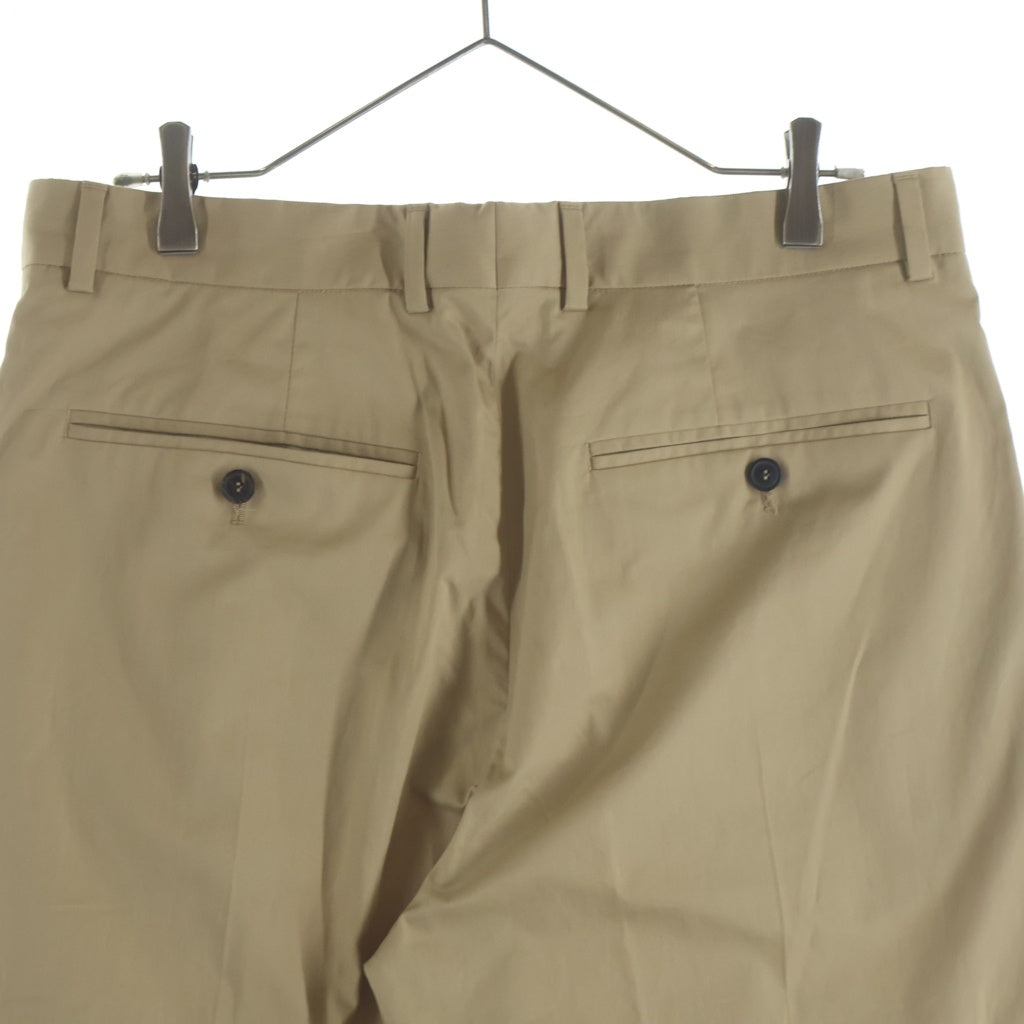 DRIES VAN NOTEN(ドリスヴァンノッテン) 25AW PENRUD 1147 M.W.PANTS ペンラッド コットン ワンタック ストレートパンツ ベージュ 855.020900-1147-103
