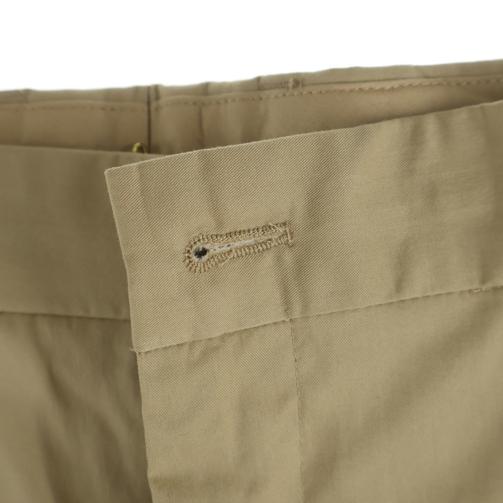 DRIES VAN NOTEN(ドリスヴァンノッテン) 25AW PENRUD 1147 M.W.PANTS ペンラッド コットン ワンタック ストレートパンツ ベージュ 855.020900-1147-103