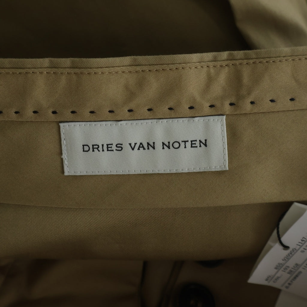 DRIES VAN NOTEN(ドリスヴァンノッテン) 25AW PENRUD 1147 M.W.PANTS ペンラッド コットン ワンタック ストレートパンツ ベージュ 855.020900-1147-103