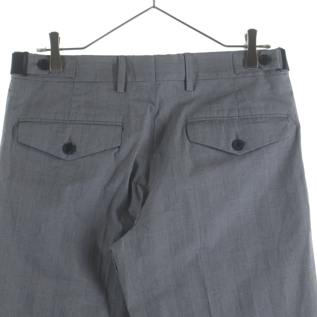 DRIES VAN NOTEN(ドリスヴァンノッテン) PHILIP 1465 M.W.PANTS フィリップ グレンチェック ノータック テーパード トラウザーパンツ グレー 855.020904-1465-802